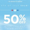 Coupon for: 4th of July Sale at PacSun