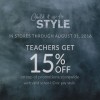 Coupon for: Teachers get a discount at Lane Bryant