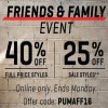 Coupon for: Friends & Family Sale Event at PUMA