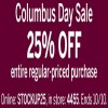 Coupon for: Shop Columbus Day Sale at U.S. dressbarn
