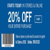 Coupon for: U.S. Bath & Body Works Sale: 20% off your purchase