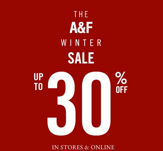 Coupon for: Abercrombie & Fitch, The A&F Winter SALE