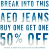 Thumbnail for coupon for: American Eagle Outfitters, special offer on AEO Jeans
