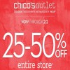 Thumbnail for coupon for: Chico's Outlets, Entire stores on SALE