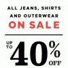 Thumbnail for coupon for: Old Navy, All jeans, shirts and outerwear on SALE