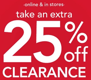 Coupon for: carter's, extra discount on Clearance merchandise
