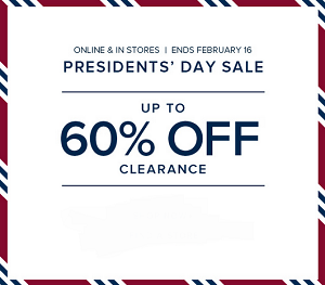 Coupon for: Brooks Brothers, President's Day SALE 