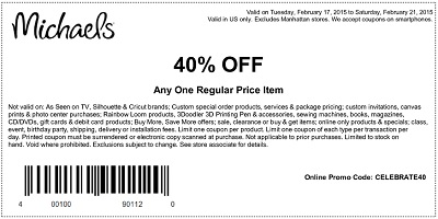 Coupon for: Michaels, Save with a special coupon