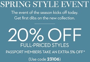 Coupon for: Chico's, The Spring Style Event