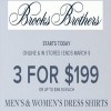 Thumbnail for coupon for: Brooks Brothers, buy 3 items for special price