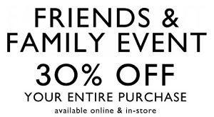 Coupon for: Nine West, Friends & Family sale event