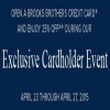 Thumbnail for coupon for: Brooks Brothers, Cardholder Sale Event