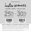 Thumbnail for coupon for: Aéropostale, Insta-Summer Sale
