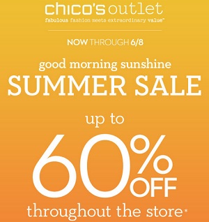 Coupon for: Chico's Outlets, Summer Sale