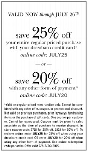 Coupon for: Receive a discount on purchase from dressbarn