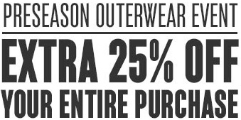 Coupon for: Preseason outerwear event at Eddie Bauer stores