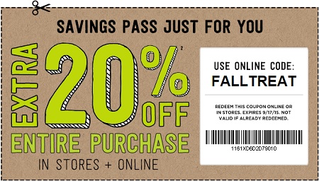 Coupon for: Savings pass from Crazy 8