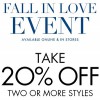 Thumbnail for coupon for: Fall in love event at Nine West stores