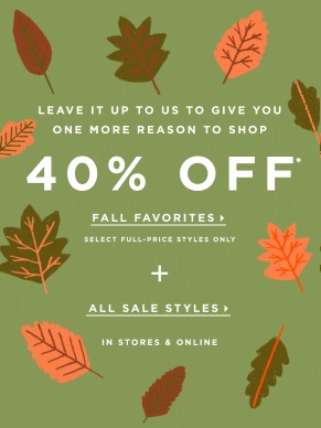Coupon for: Fall styles on sale at LOFT stores