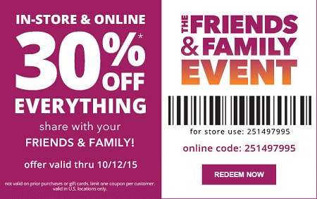 Coupon for: The Friends & Family Event at Payless ShoeSource