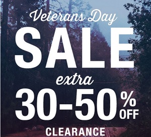 Coupon for: Veteran's Day Sale 2015 at Tilly's
