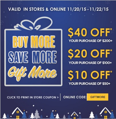 Coupon for: Pre-Black Friday Sale 2015 at Kirkland's