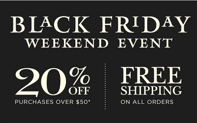 Coupon for: Black Friday Weekend Sale 2015 at Crabtree & Evelyn