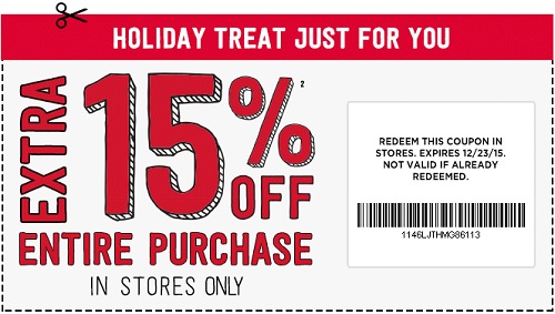 Coupon for: Holiday treat from Crazy 8 just for you