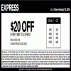 Thumbnail for coupon for: Buy more save more at Express locations