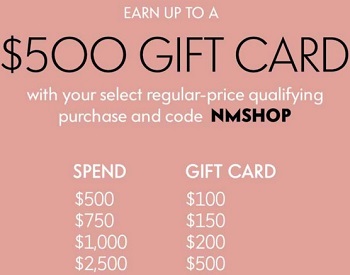 Coupon for: Buy more, save more at Neiman Marcus