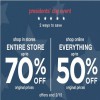 Thumbnail for coupon for: Presidents' Day Sale at Gap Factory locations