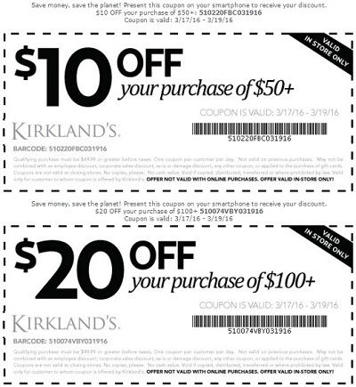 Coupon for: St. Patrick’s Day Specials at Kirkland's locations