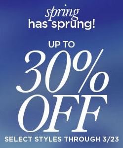 Coupon for: First Sale of spring from bebe