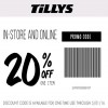 Thumbnail for coupon for: Printable coupon from TILLYS