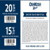 Thumbnail for coupon for: Redeem printable coupon at OshKosh B'gosh store