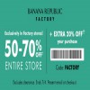 Thumbnail for coupon for: Printable coupon from Banana Republic Factory