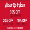 Thumbnail for coupon for: Stock up & save money at Aéropostale
