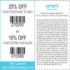 Thumbnail for coupon for: Shop Labor Day Sale at carter's