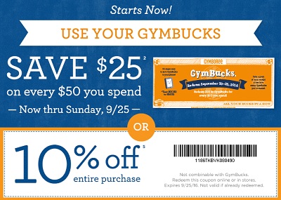 Coupon for: Save money at Gymboree