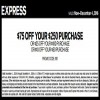 Thumbnail for coupon for: U.S. Express Coupon: Spend more, save more