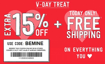 Coupon for: U.S. Crazy 8 Deal: V-Day Treat