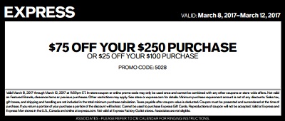 Coupon for: More you spend, more you save at U.S. Express
