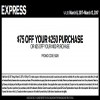 Thumbnail for coupon for: More you spend, more you save at U.S. Express