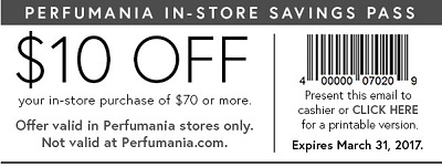 Coupon for: U.S. Perfumania Deal: Enjoy in-store savings pass