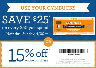 Coupon for: U.S. Gymboree Deal: Use your GymBucks
