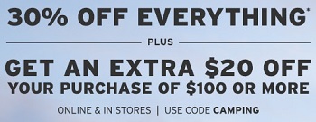 Coupon for: U.S. Eddie Bauer: Everything on sale + Extra 20% off