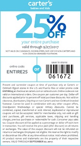 Coupon for: It is time to save money at U.S. carter's